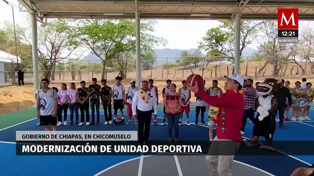 Gobernador de Chiapas inaugura unidad deportiva en el municipio de Chicomuselo