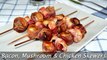 Bacon, Mushroom & Chicken Skewers - Oven-Baked Chicken, Bacon & Mushroom Brochettes