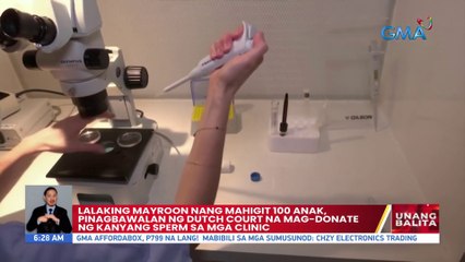 Lalaking mayroon nang mahigit 100 anak, pinagbawalan ng Dutch Court na mag-donate ng kanyang sperm sa mga clinic | UB