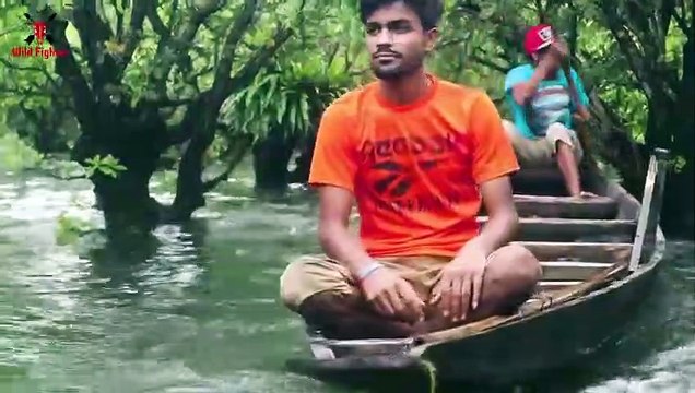 Shark Attack Man In Sea Fishing Boat Fun Made Shark Movie By Wild Fighter (2)