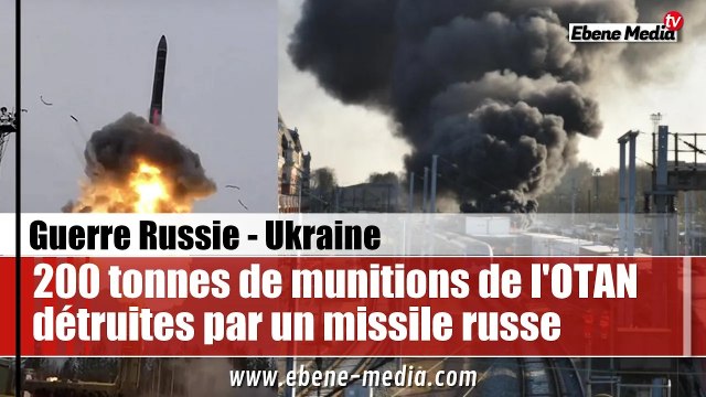 200 tonnes de munitions détruites : L'armée russe frappe un convoi militaire de l'OTAN