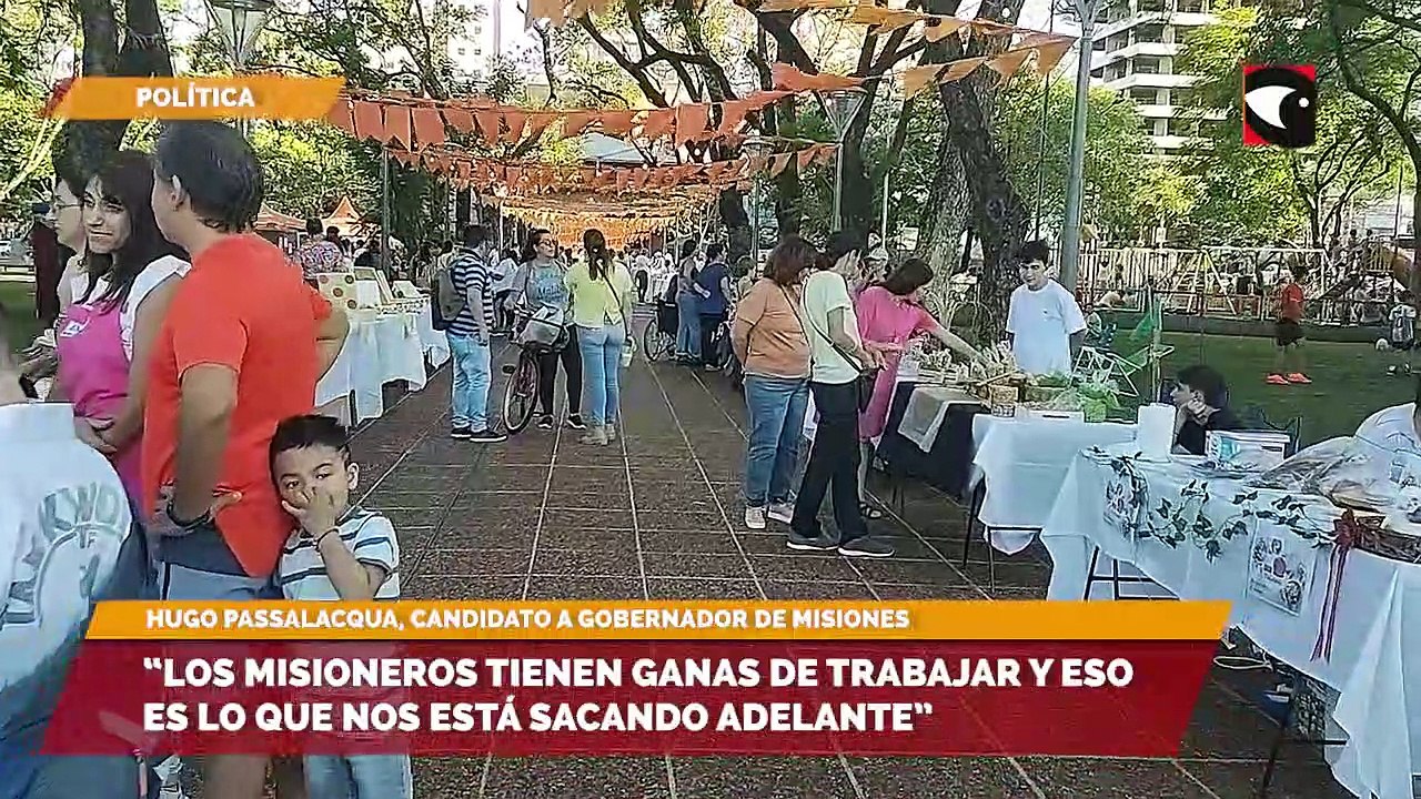 Hugo Passalacqua acompañó a más de 80 feriantes misioneros en la Expo Saludable en Posadas
