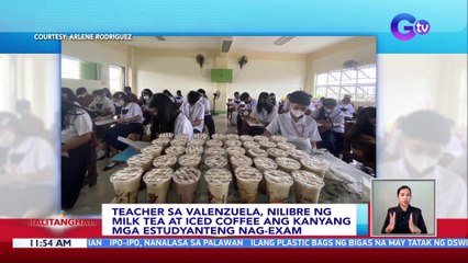 Teacher sa Valenzuela, nilibre ng milk tea at iced coffee ang kanyang mga estudyanteng nag-exam | BT