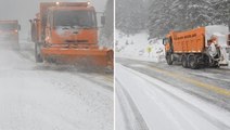 Antalya nisan ayının sonunda beyaza büründü! Kar kalınlığı 15 santimetreye ulaştı