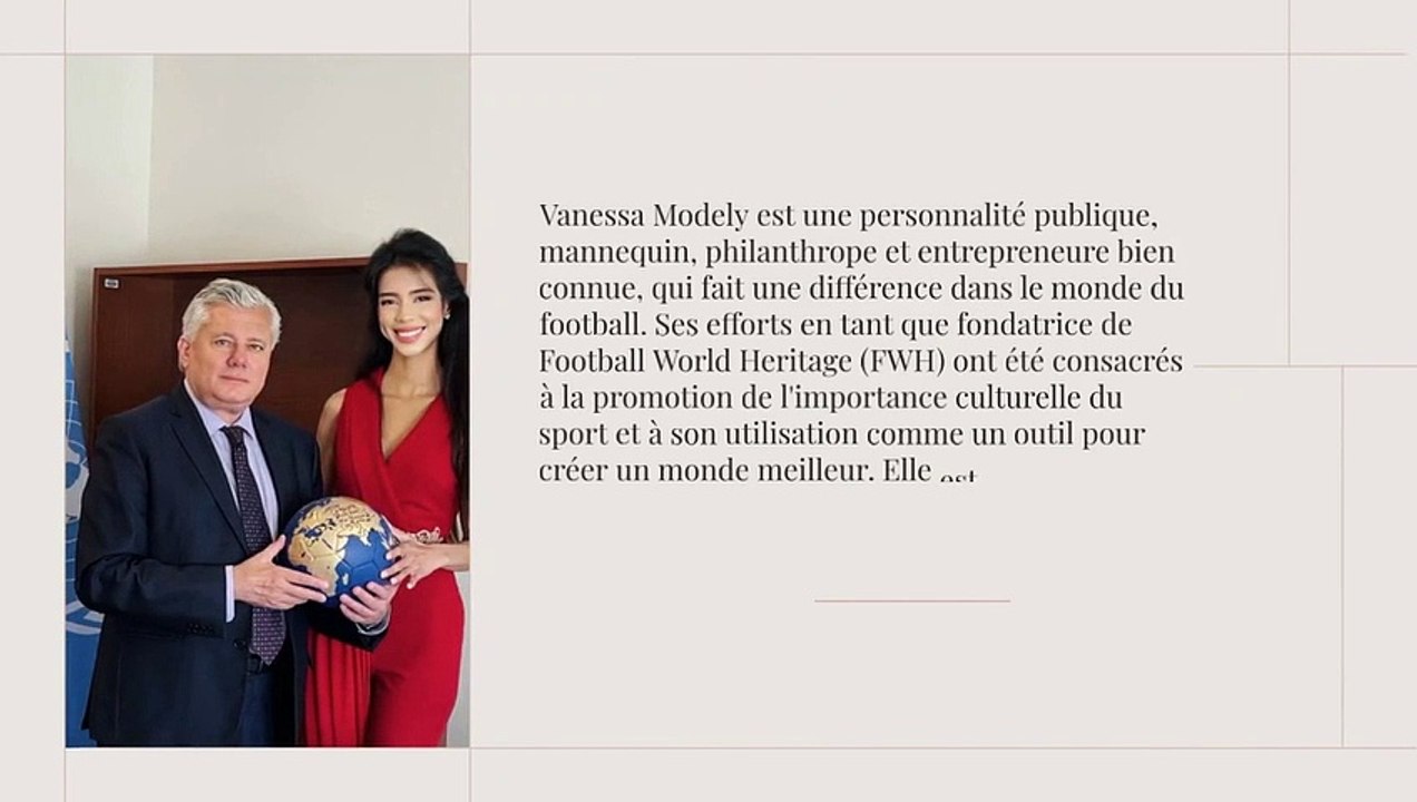 Vanessa Modely - La Mère Teresa du Football