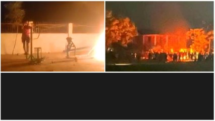 Manipur CM పర్యటన వేళ వేదికకు నిప్పంటించి విధ్వంసం..