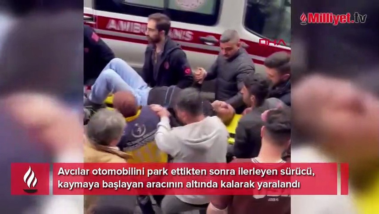 Park ettiği otomobilinin altında kaldı