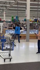 Man Smashes Jewelry Cases at Walmart
