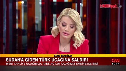 Sudan'da Türk uçağına ateş açıldı