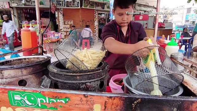 10 Years Old Kid Selling FRENCH FRIES Hardworking Afghani Boy _ Street Food Afghani Fries Recipe