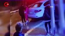 Pendik'te erkek şiddeti: Kadını sokak ortasında darbetti!