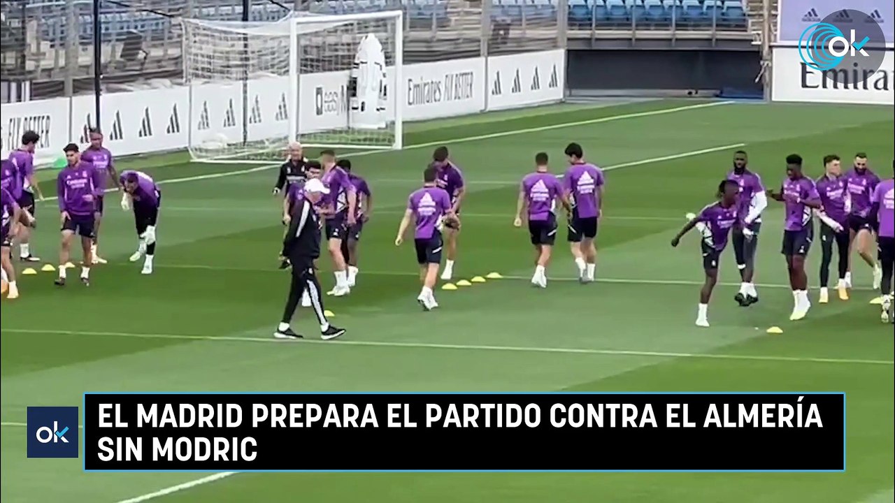 El Madrid prepara el partido contra el Almería sin Modric
