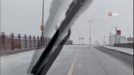 Erciyes'te Nisan ayında kar sürprizi