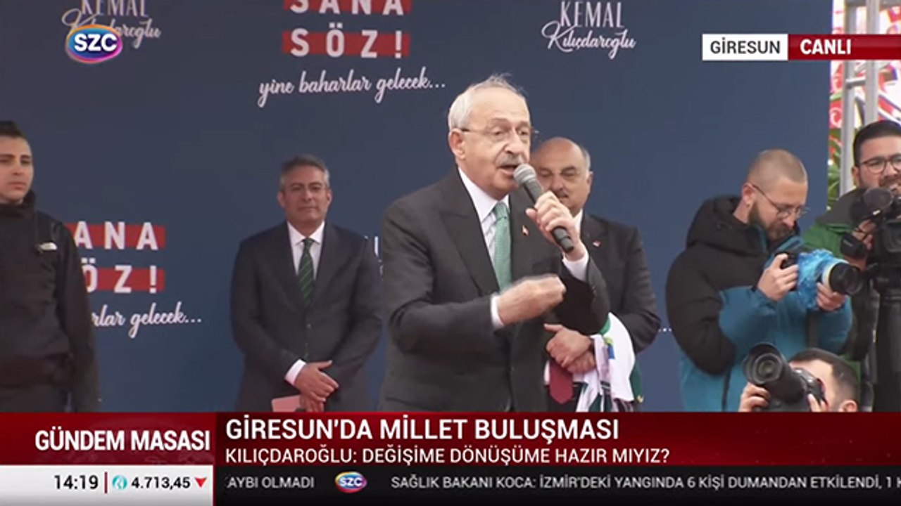 Kılıçdaroğlu: Sözüm söz, fındık asla 4 doların altına düşmeyecek
