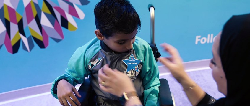 8-year-old boy skydives in Abu Dhabi