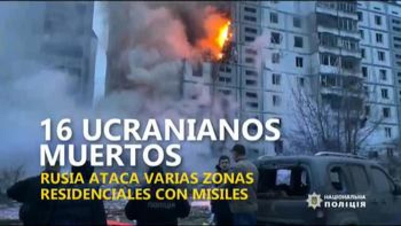 Suben a 16 los muertos en ataque ruso contra Umán y Dnipró