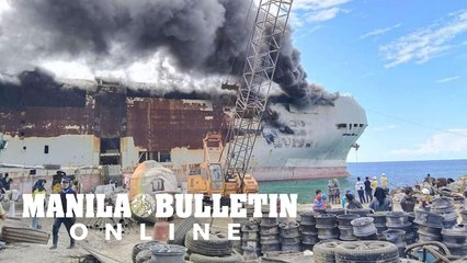 Ship catches fire off Lapu Lapu City