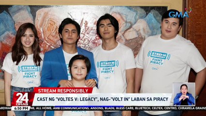 Cast ng "Voltes V: Legacy", nag-"volt in" laban sa piracy | 24 Oras