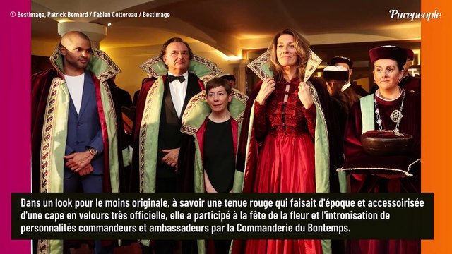 Anne-Claire Coudray avec son compagnon Nicolas Vix : elle dégaine une tenue très très originale !