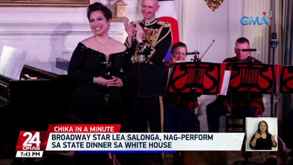 Broadway star Lea Salonga, nag-perform sa state dinner sa White House | 24 Oras
