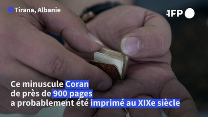 Un des plus petits Coran au monde gardé par une famille en Albanie