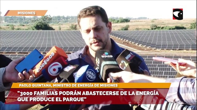 Inauguración del Parque de energía Fotovoltaico , “3000 familias podrán abastecerse de la energía que produce el parque” detalló el ministro de energía