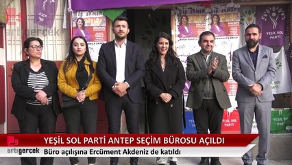 Yeşil Sol Parti Antep seçim büro açılışı gerçekleştirildi