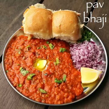 PAV BHAJI recipe easy INDIAN street style pav bhaji