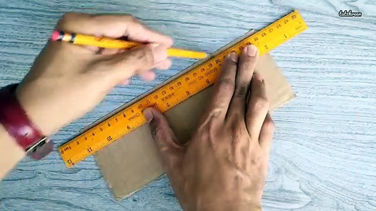 REALISTIC MINI BASKET FROM CARDBOARD _ DIY Handmade Cardboard Craft _ Best Display Ideas