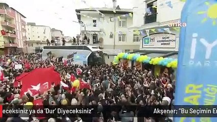 Akşener: "Bu Seçimin En Önemli Özelliklerinden Birisi; ya Hırsıza 'Buyurun Devam Edin' Diyeceksiniz ya da 'Dur' Diyeceksiniz"