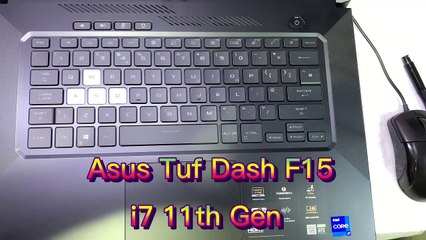 ASUS TUF DASH F15 FX516PM-HN002T disassembly and upgrade ram