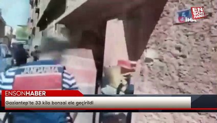 Gaziantep'te 33 kilo bonzai ele geçirildi