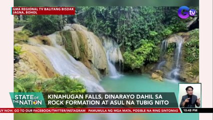Kinahugan Falls, dinarayo dahil sa rock formation at asul na tubig nito | SONA