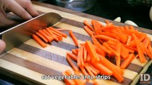 how to stir fried noodles with vegetables - easy recipe from IDcooking.com