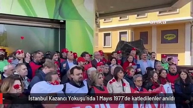 İstanbul Kazancı Yokuşu'nda 1 Mayıs 1977'de katledilenler anıldı