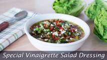 Special Vinaigrette Salad Dressing - Easy Vinaigrette with Onion, Bell Pepper & Egg White
