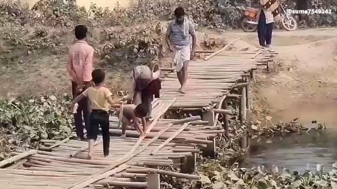 पूर्णिया: कजरी नदी पर बना चचरी पुल क्षेत्र के लोगों के लिए बना अभिशाप, जानिए क्यों