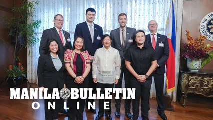 Yao Ming, Dirk Nowitzki pays courtesy call with FIBA officials in Malacanang