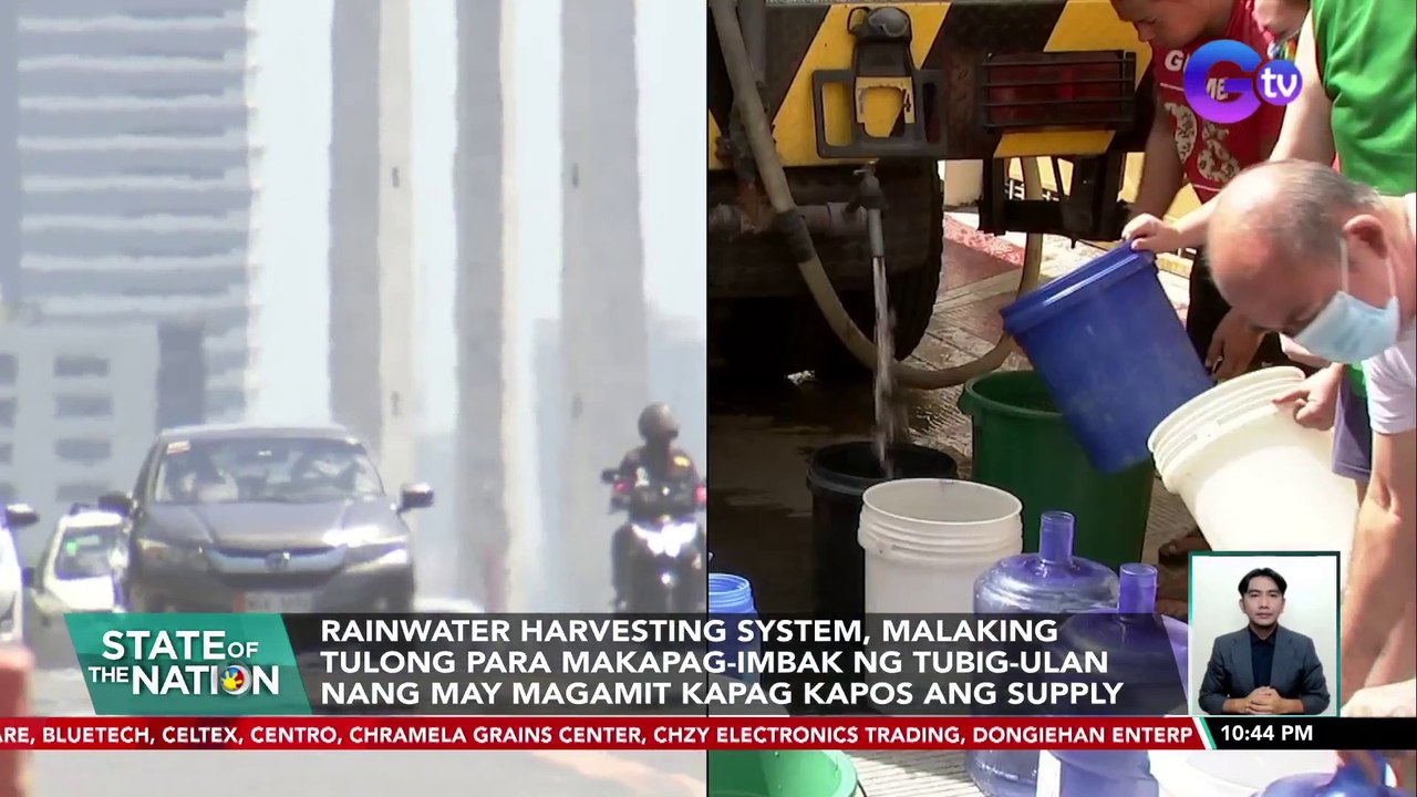 Rainwater Harvesting System, malaking tulong para makapag-imbak ng tubig-ulan nang may magamit kapag kapos ang supply | SONA