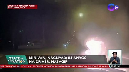 Minivan, nagliyab; 84-anyos na driver, nasagip | SONA