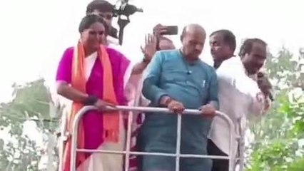 ಸಿಎಂ ಬಸವರಾಜ ಬೊಮ್ಮಾಯಿಯವರಿಂದ ಭರ್ಜರಿ ರೋಡ್ ಶೋ