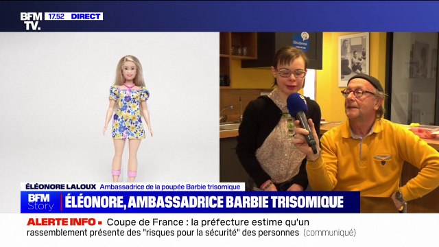 Éléonore Laloux, ambassadrice de la Barbie trisomique: Cette Barbie, qui a une trisomie 21, a toute sa place parmi toutes les Barbie