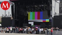 Fans de Rosalía madrugaron apartando lugares para concierto de hoy en el Zócalo de CdMx