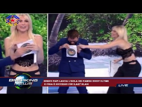 Enrico Papi lascia l'Isola dei Famosi 2023? Ultime e cosa è successo con Ilary Blasi