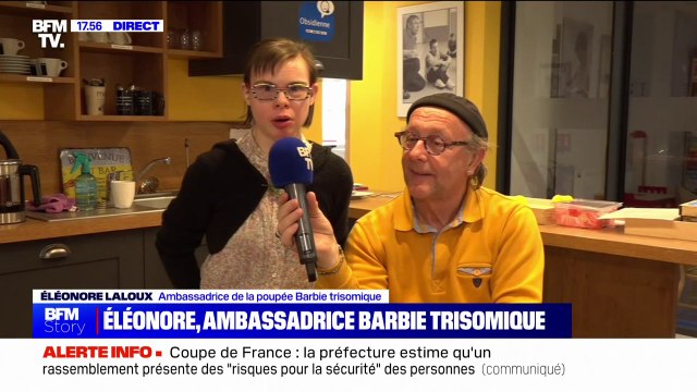 Barbie trisomique: Les regards, petit à petit, ont commencé à changer estime Éléonore Laloux, ambassadrice de la poupée Barbie trisomique