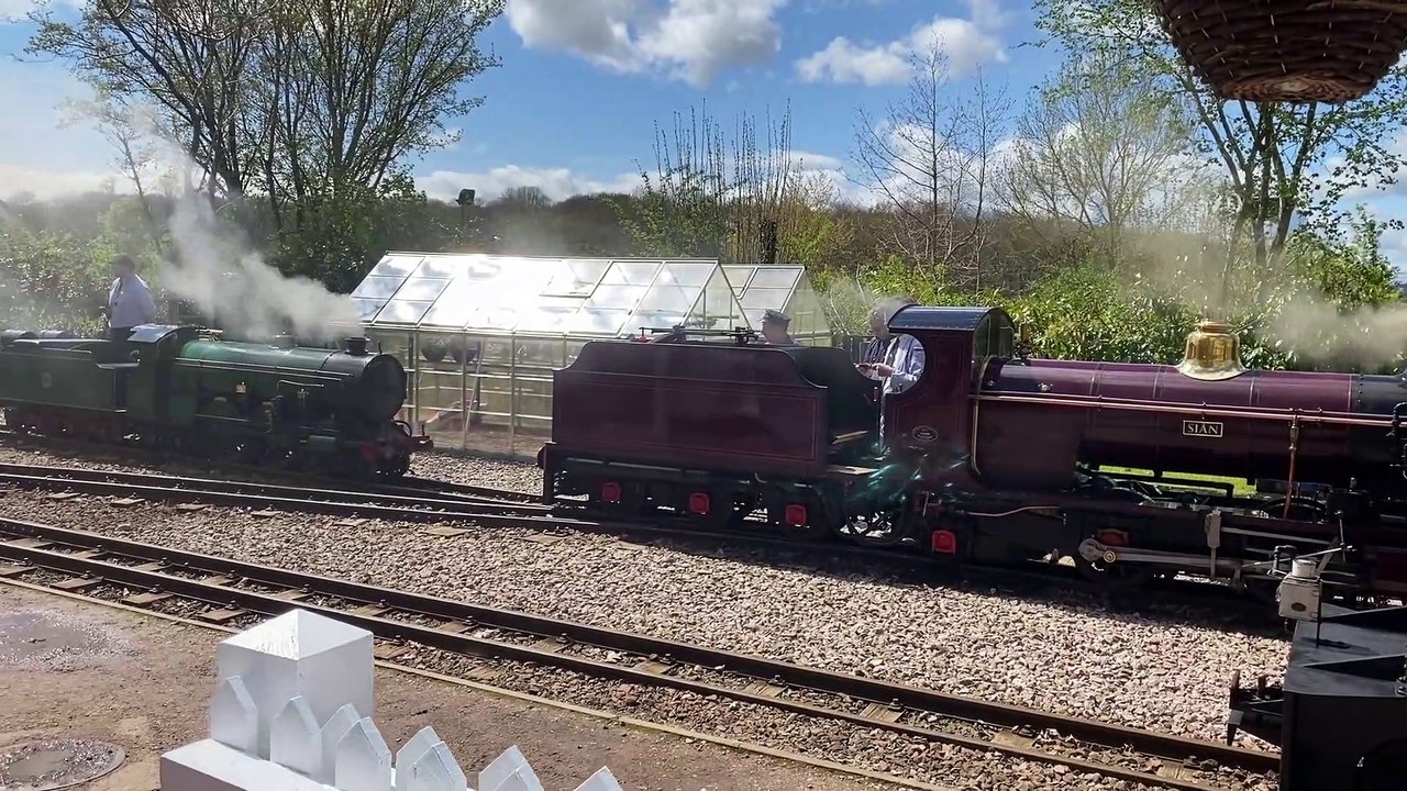 Perrygrove Railway's Mr Hallworth arrives