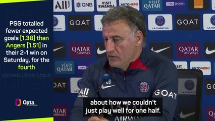 Galtier slams PSG's 'unenjoyable' football against Angers