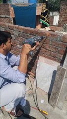 Un professional tools drill machine may reason big accident #accident  #unprofessional  #technical