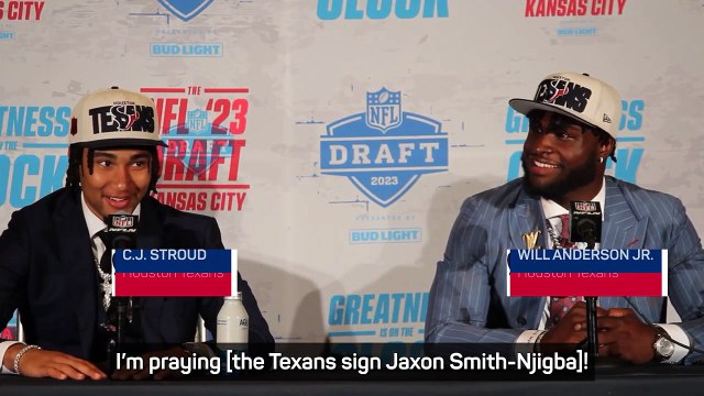 Stroud wanted Texans to sign college team-mate rather than Will Anderson Jr.