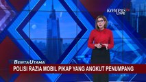 Polisi Gelar Razia Mobil Pikap yang Angkut Penumpang di Jalur Arteri Subang-Bandung